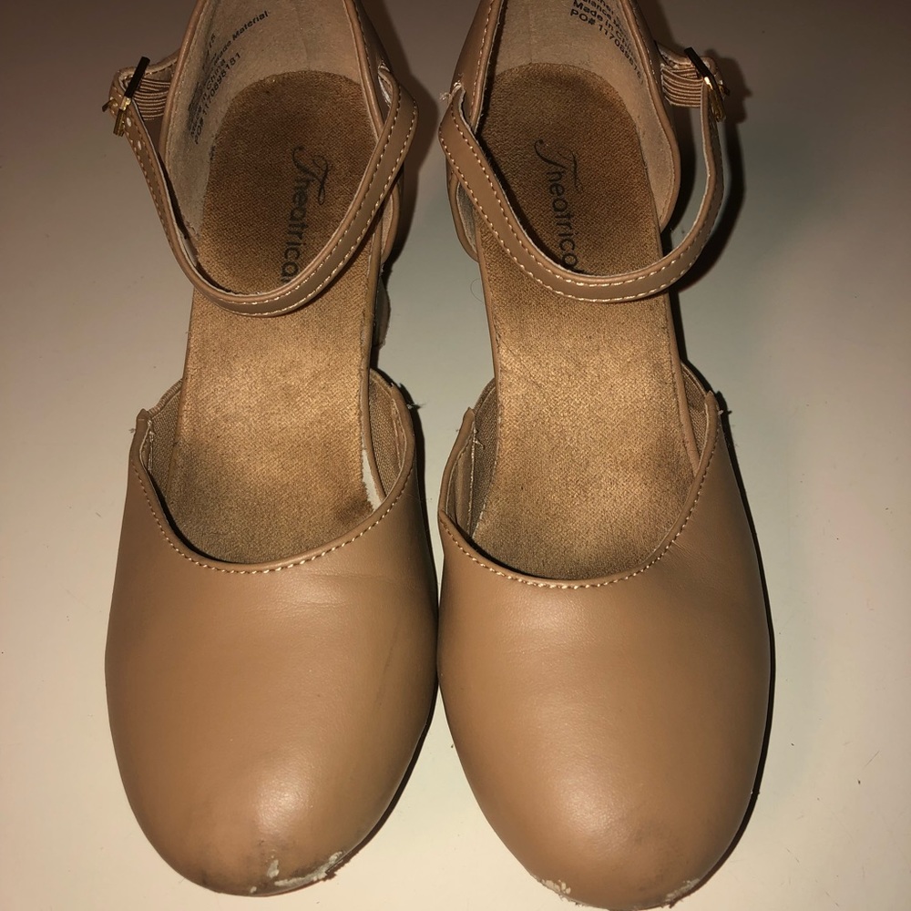 Tan Ball Room Dance Shoes Size 6